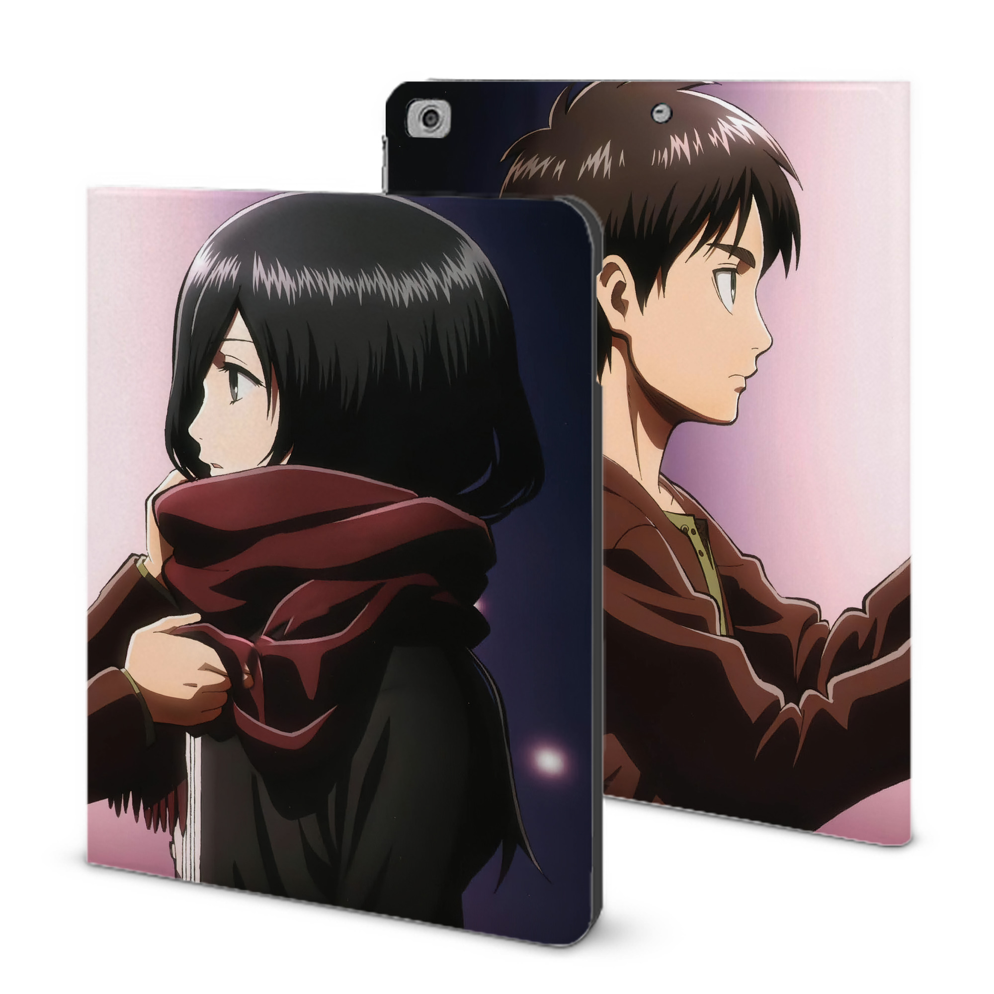 （画像用） 進撃の巨人 Attack on Titan IPad ケース ブック型 PUレザー TPU 耐衝撃 軽量 薄型 ペン収納なし 全面保護 IPad 各モデル対応